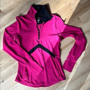 Nike Pink and Black Athletic Top